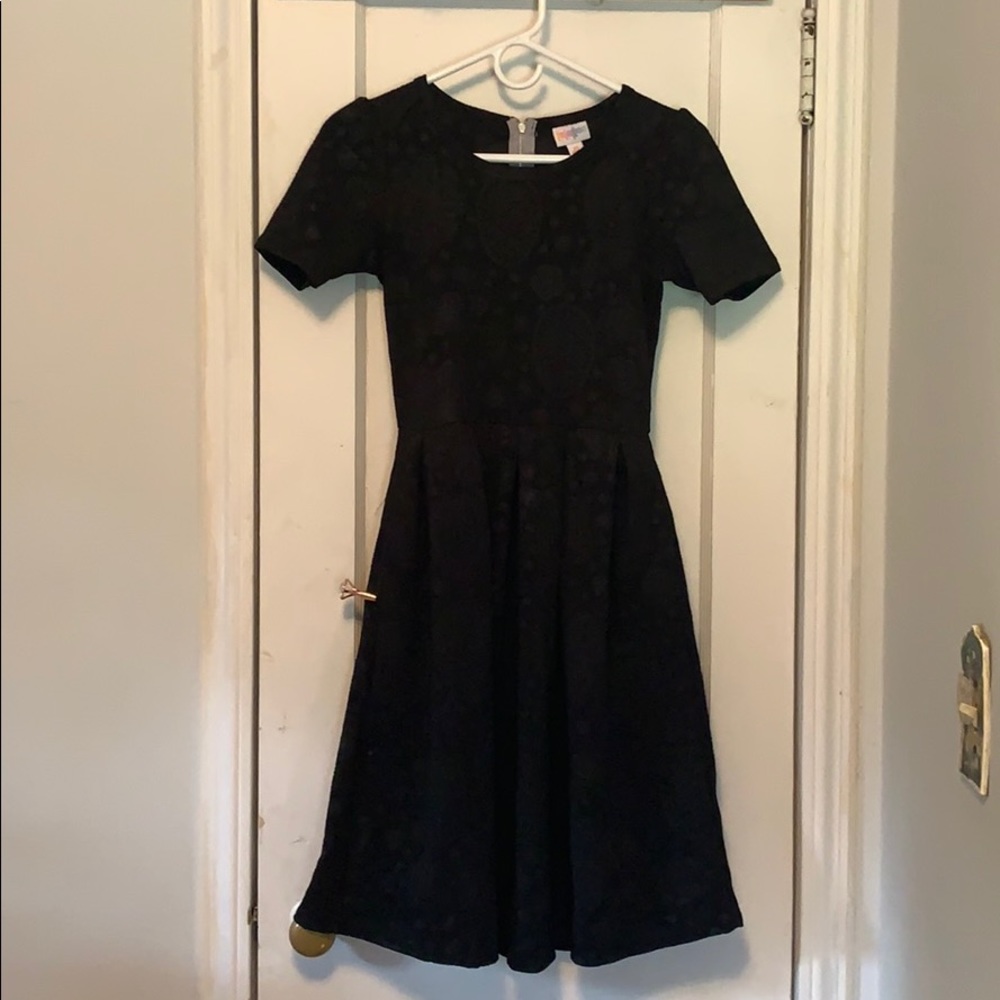 Black patterned dress